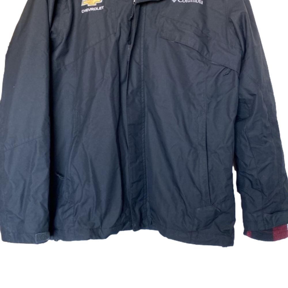 Chevy Columbia Omni Tech 3-in-1 Jacket Buffalo Plaid Waterproof Hunting Outdoors - Picture 4 of 16